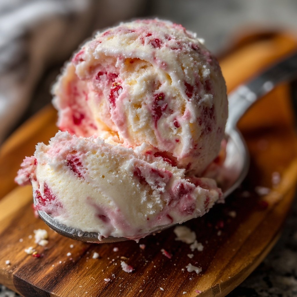 Erdbeer Vanille Eiscreme