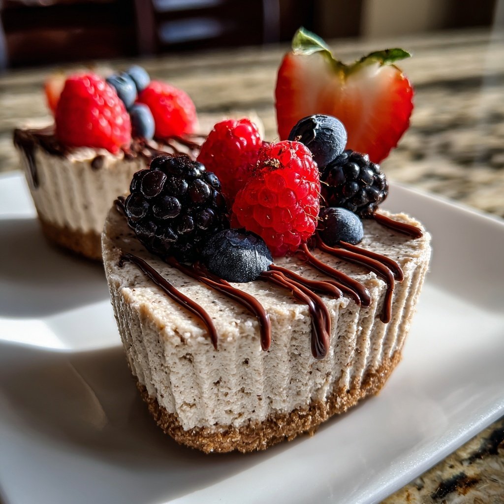 Mini-Cheesecakes in Herzform