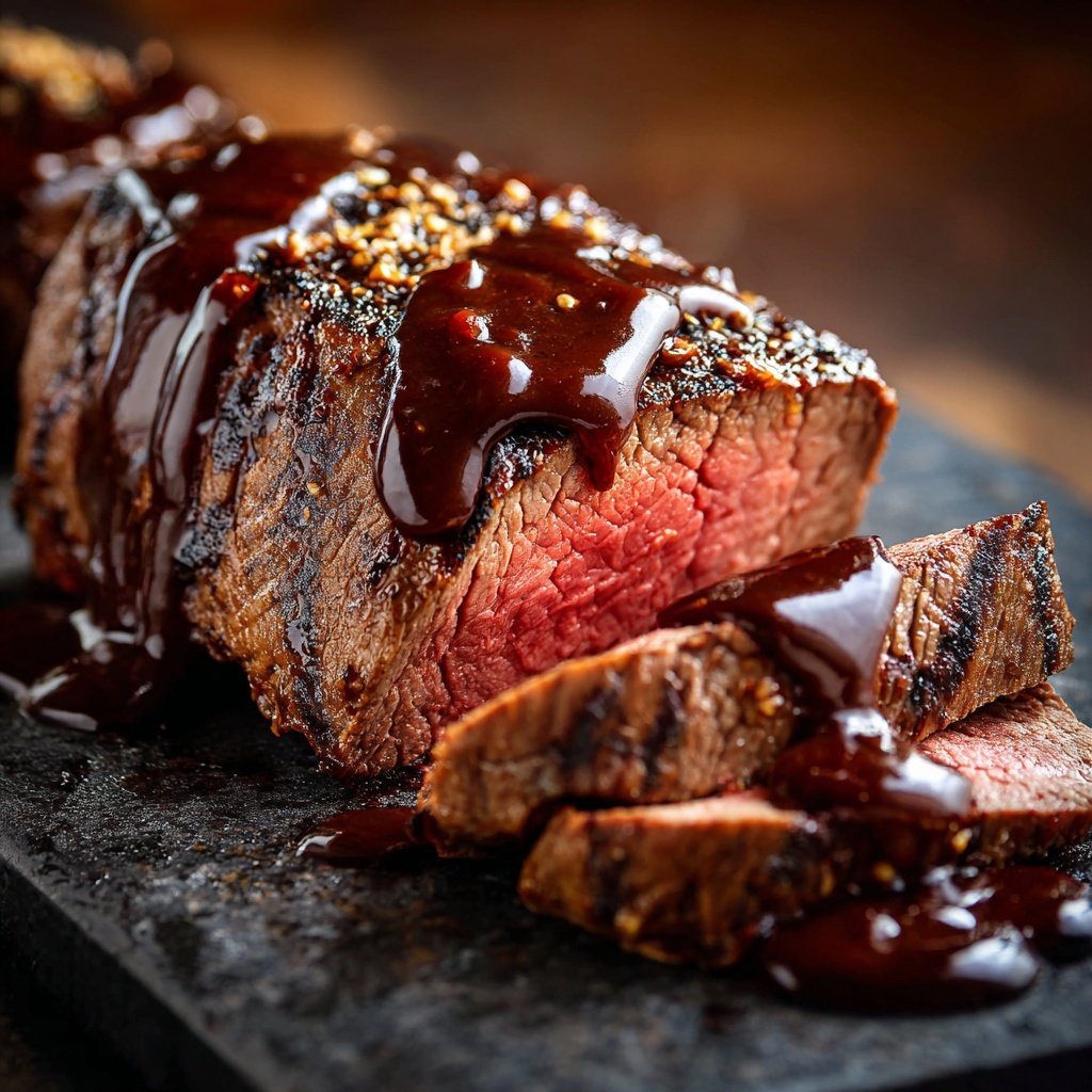 Rinderfilet mit Schokoladen-Chili-Sauce