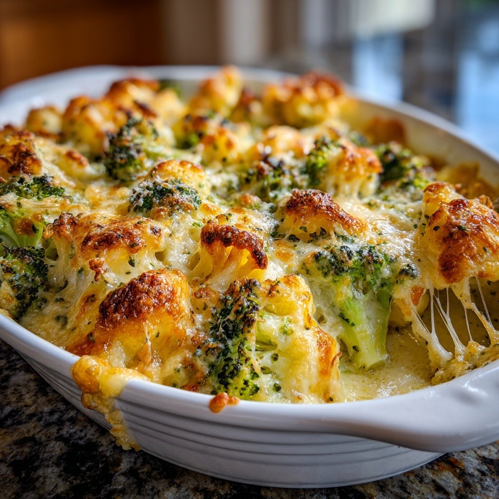 Blumenkohl Auflauf Mit Brokkoli