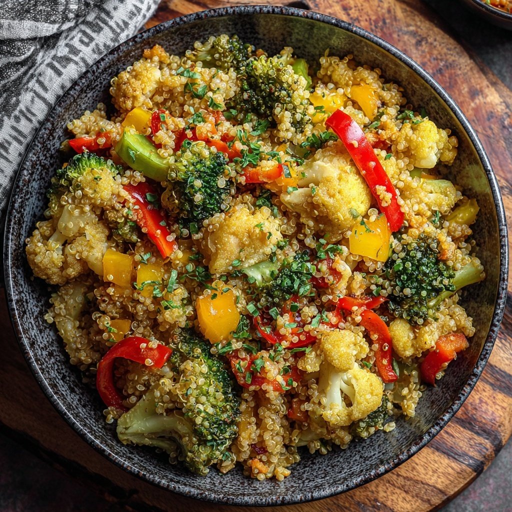 Brokkoli Quinoa Pfanne Proteinreich