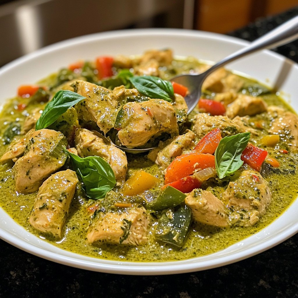 Thailändisches Grünes Curry mit Huhn